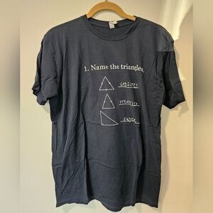 Men's Black Graphic Name The Triangle T-Shirt